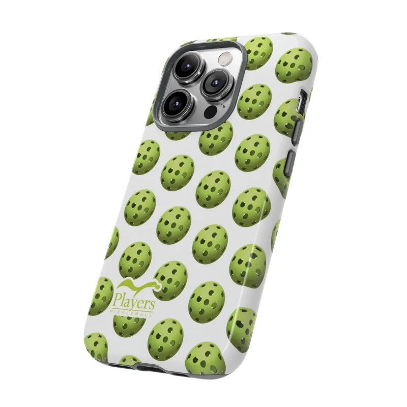 Pickleball Pattern Phone Cover (on White)