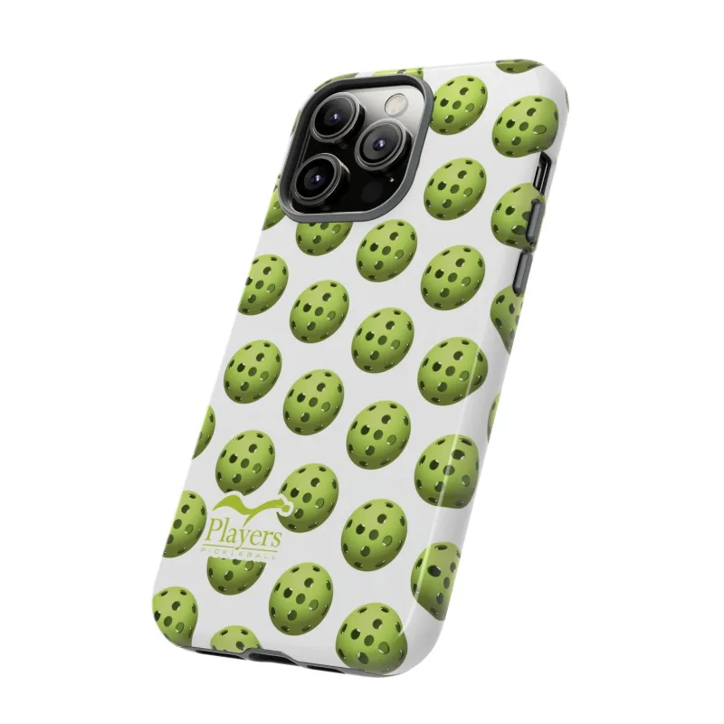 Pickleball Pattern Phone Cover (on White)