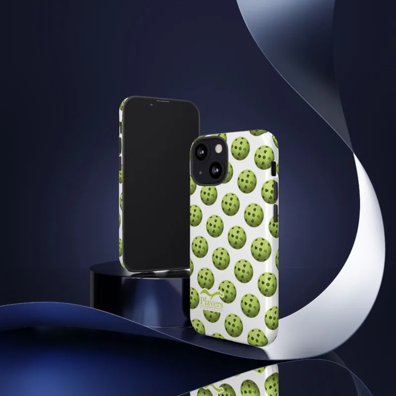 Pickleball Pattern Phone Cover (on White)