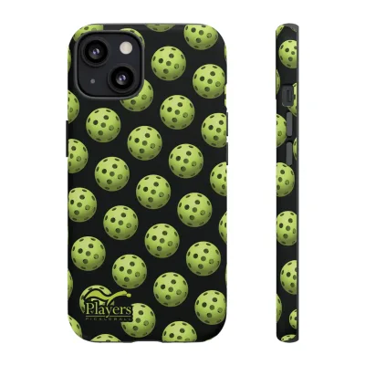 Pickleball Pattern Phone Cover (on Black)