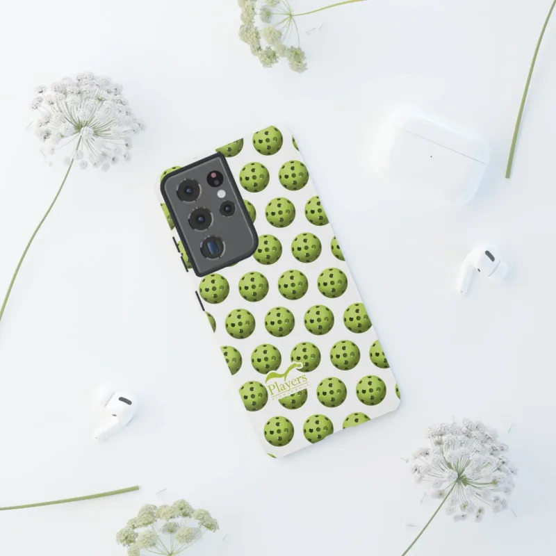 Pickleball Pattern Phone Cover (on White)