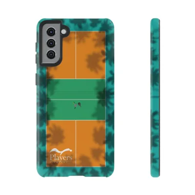 Pickleball Court Phone Cover - Tropical Palm Tree Design