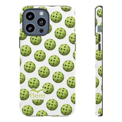 Pickleball Pattern Phone Cover (on White)