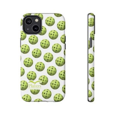 Pickleball Pattern Phone Cover (on White)