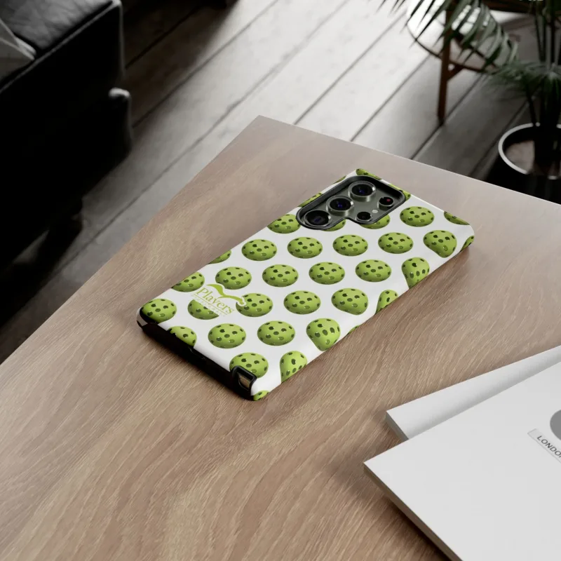 Pickleball Pattern Phone Cover (on White)