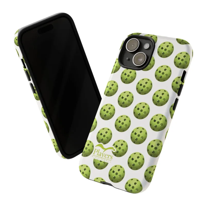 Pickleball Pattern Phone Cover (on White)
