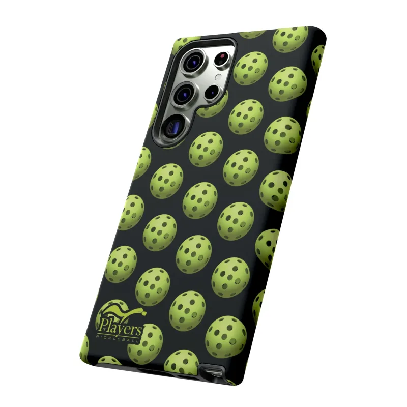 Pickleball Pattern Phone Cover (on Black)