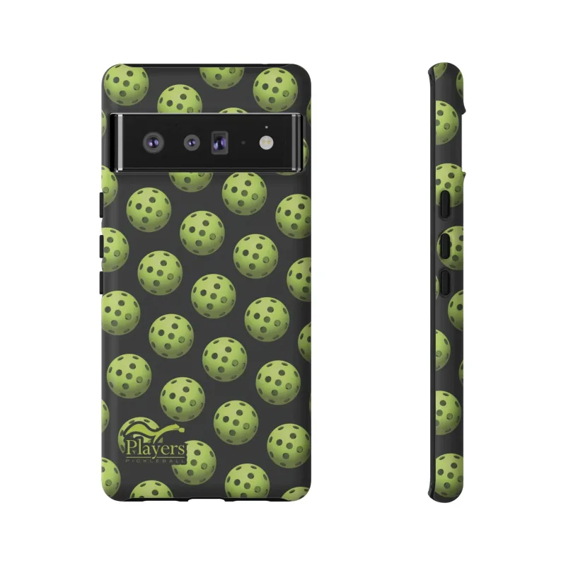 Pickleball Pattern Phone Cover (on Black)