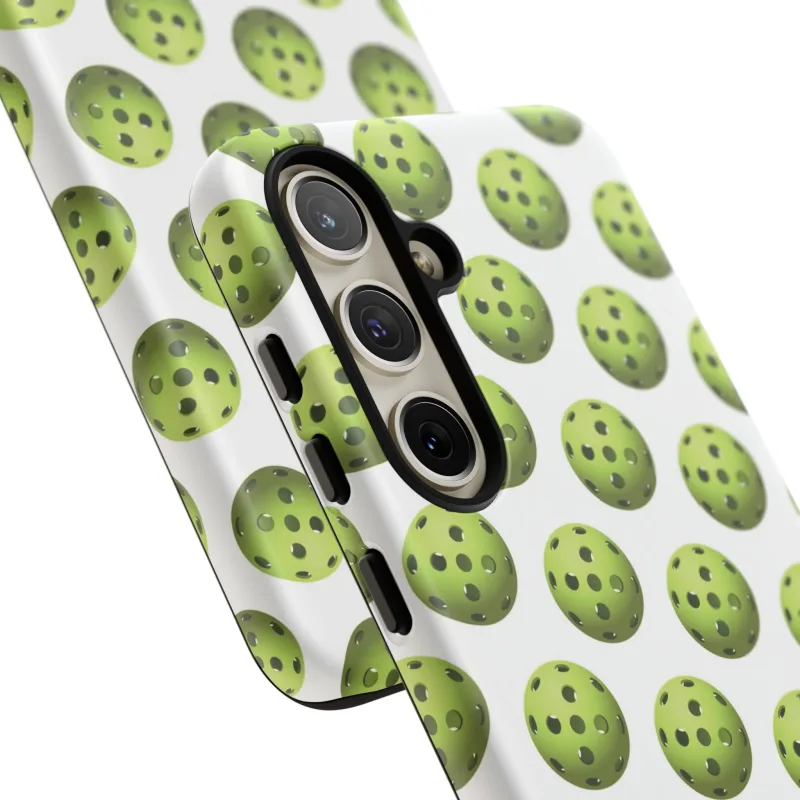 Pickleball Pattern Phone Cover (on White)