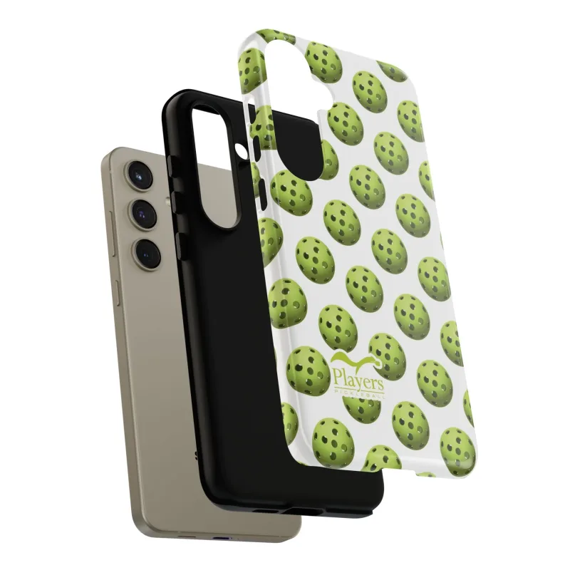 Pickleball Pattern Phone Cover (on White)