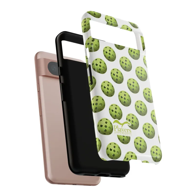 Pickleball Pattern Phone Cover (on White)