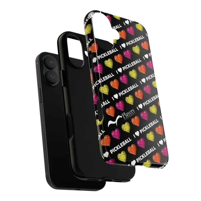I Heart Pickleball Pattern Phone Cover