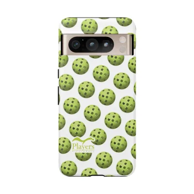 Pickleball Pattern Phone Cover (on White)