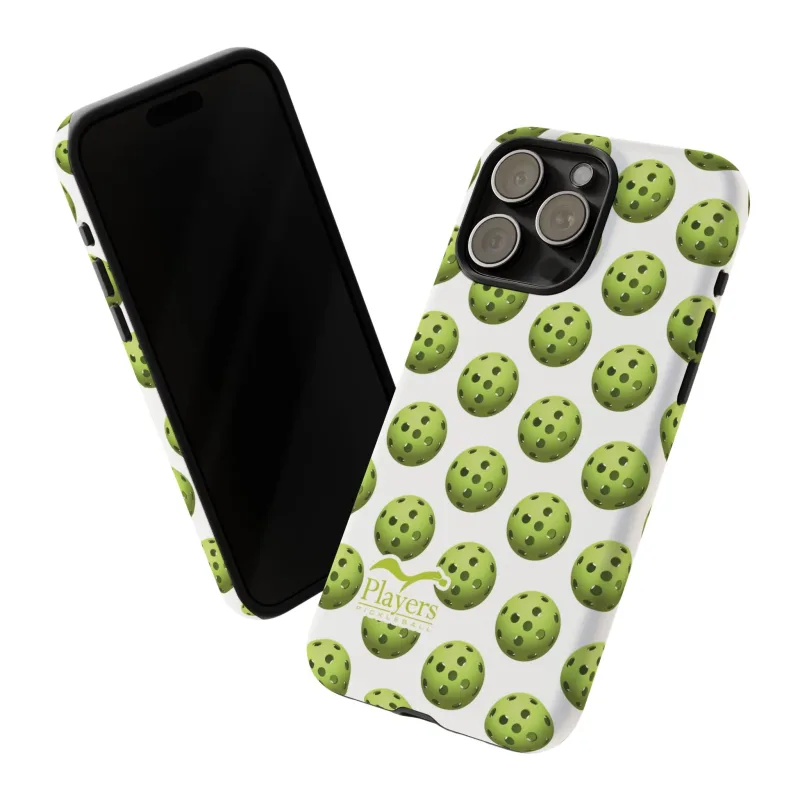 Pickleball Pattern Phone Cover (on White)