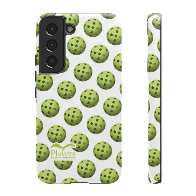 Pickleball Pattern Phone Cover (on White)