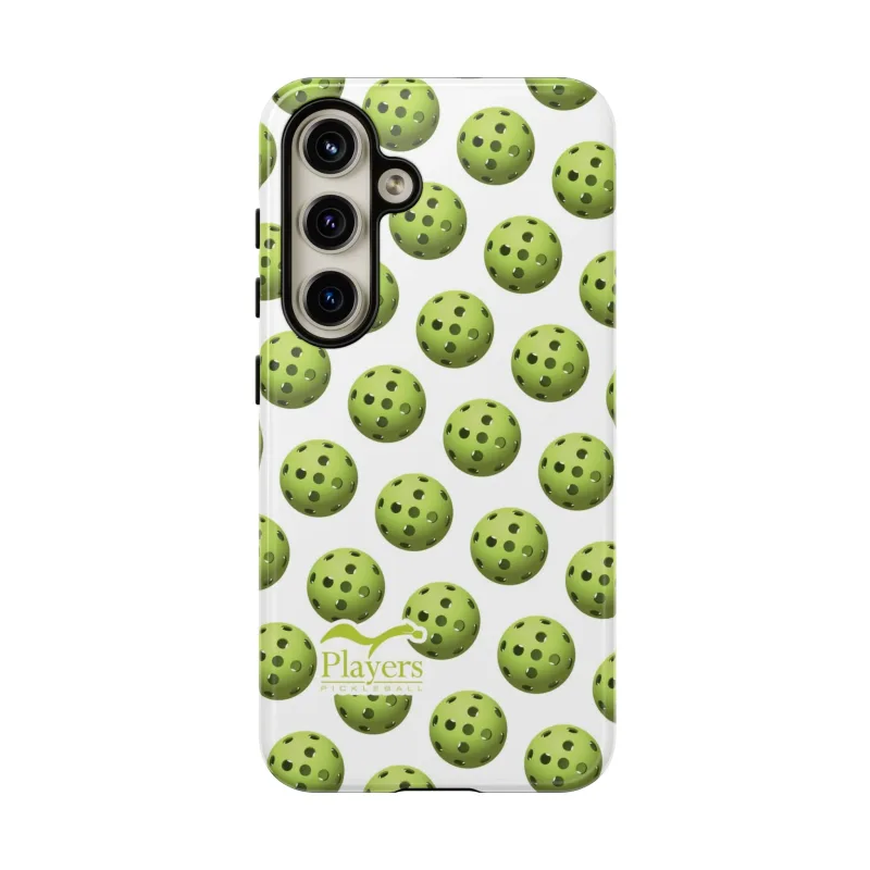 Pickleball Pattern Phone Cover (on White)