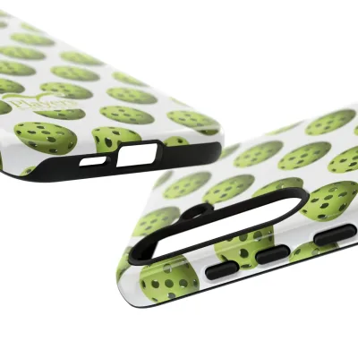 Pickleball Pattern Phone Cover (on White)
