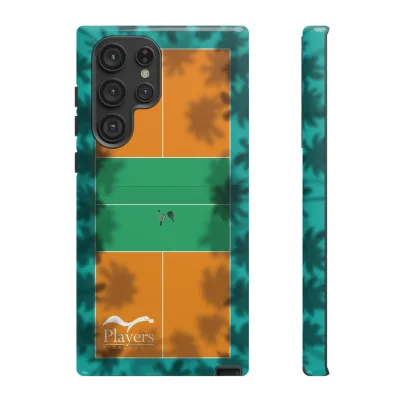 Pickleball Court Phone Cover - Tropical Palm Tree Design