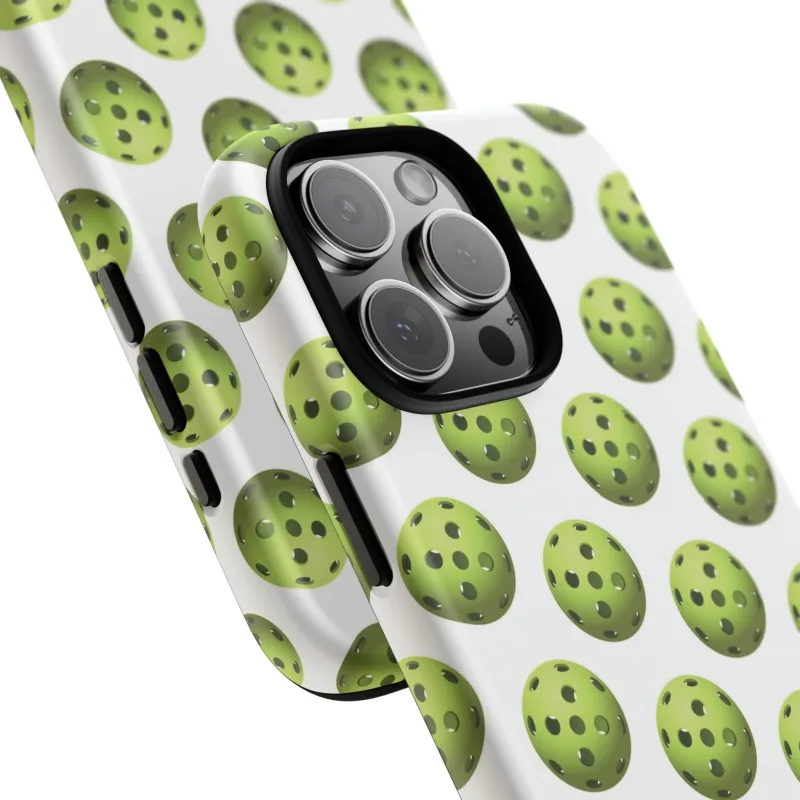 Pickleball Pattern Phone Cover (on White)