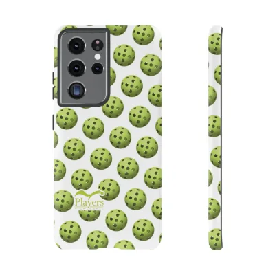 Pickleball Pattern Phone Cover (on White)