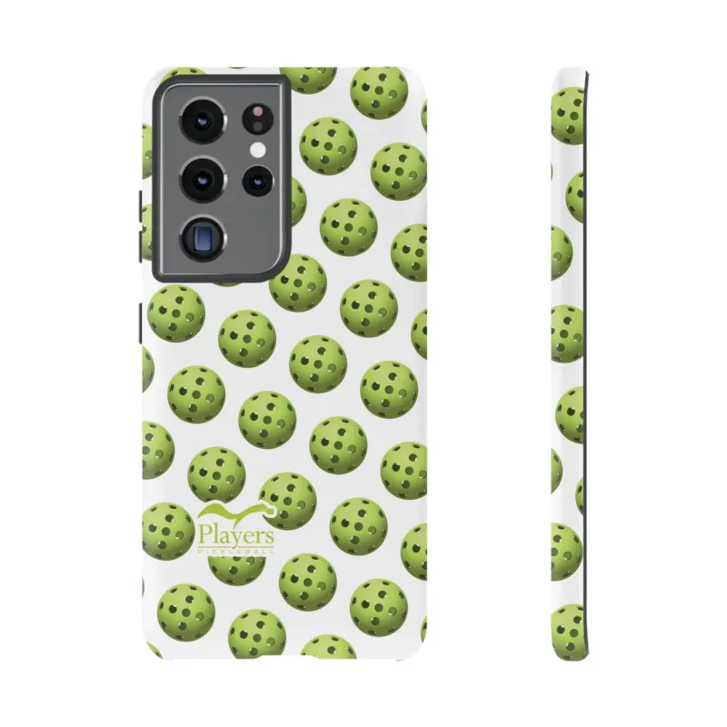 Pickleball Pattern Phone Cover (on White)