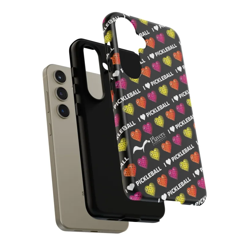 I Heart Pickleball Pattern Phone Cover