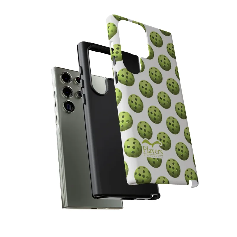 Pickleball Pattern Phone Cover (on White)