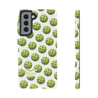 Pickleball Pattern Phone Cover (on White)
