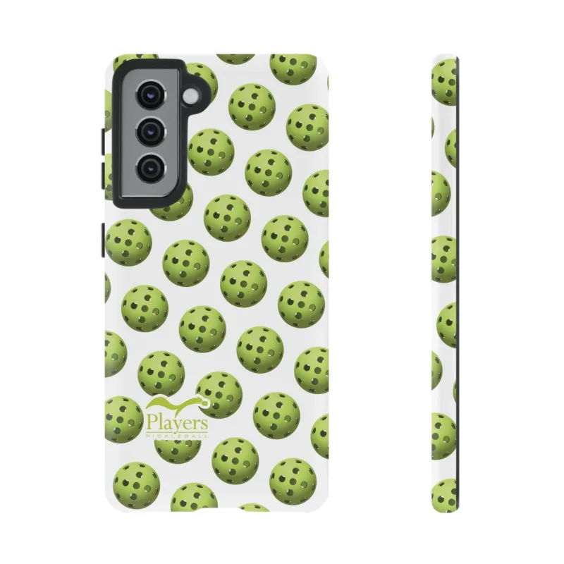 Pickleball Pattern Phone Cover (on White)