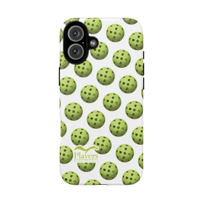 Pickleball Pattern Phone Cover (on White)