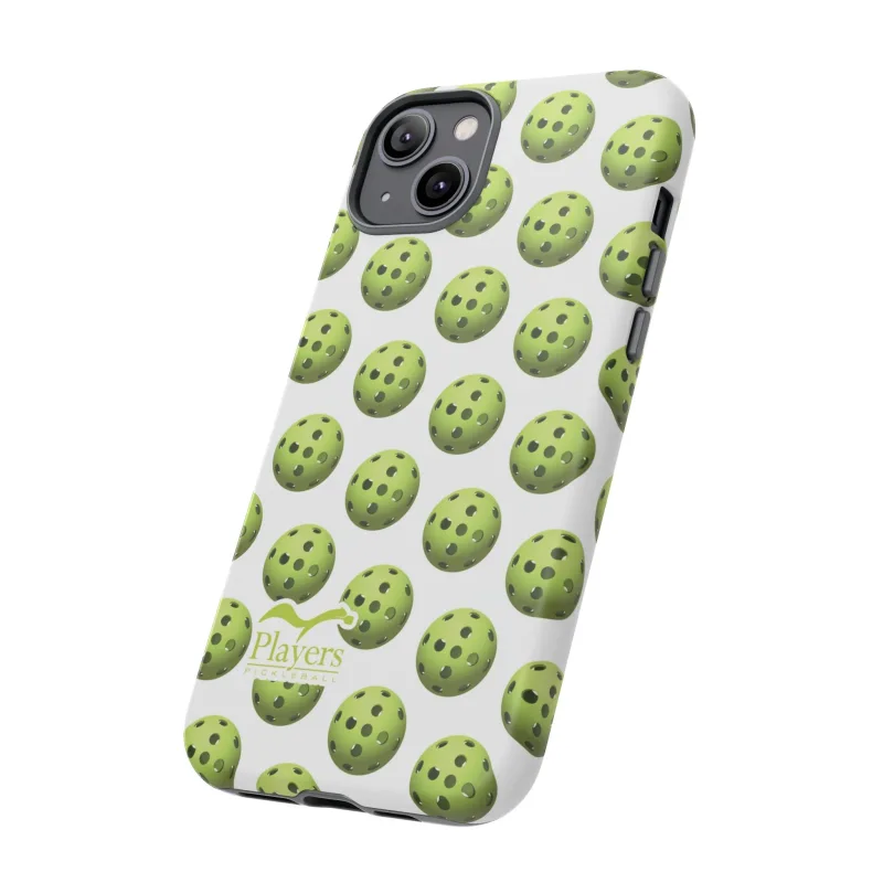 Pickleball Pattern Phone Cover (on White)