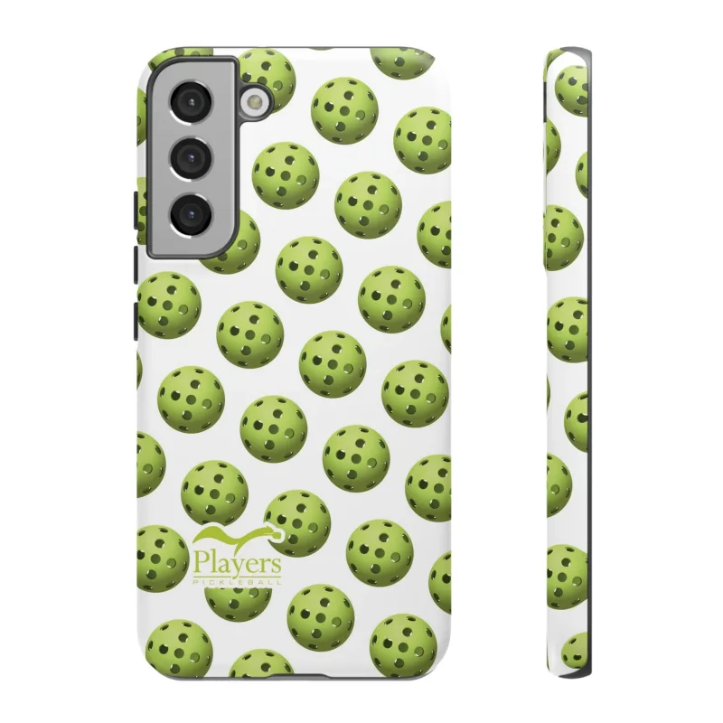 Pickleball Pattern Phone Cover (on White)