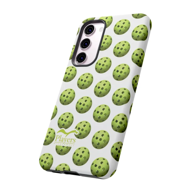 Pickleball Pattern Phone Cover (on White)