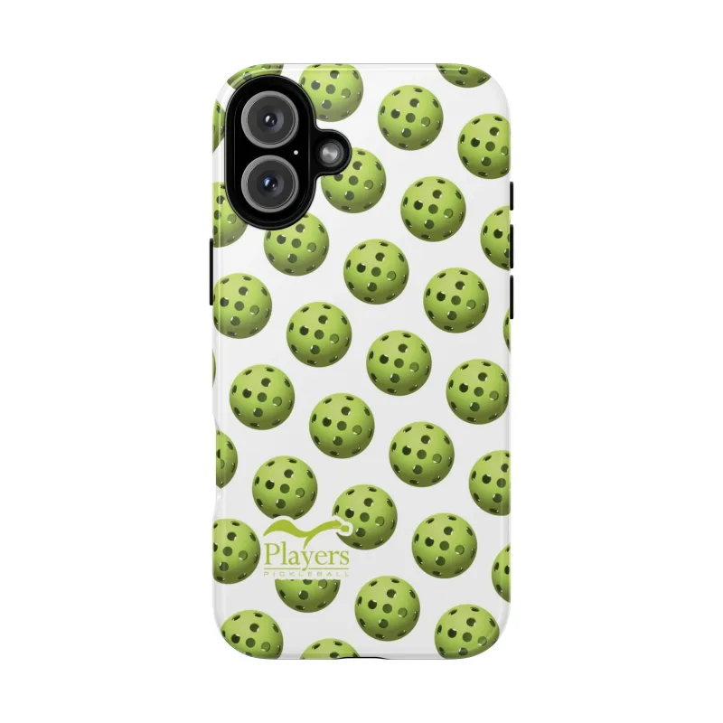 Pickleball Pattern Phone Cover (on White)