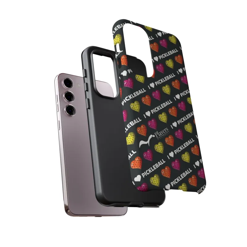I Heart Pickleball Pattern Phone Cover