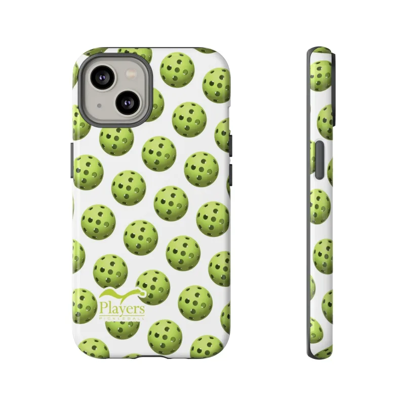 Pickleball Pattern Phone Cover (on White)