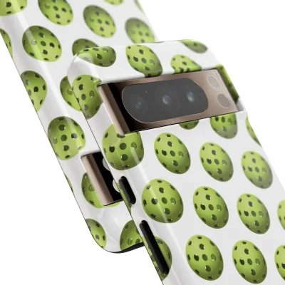 Pickleball Pattern Phone Cover (on White)