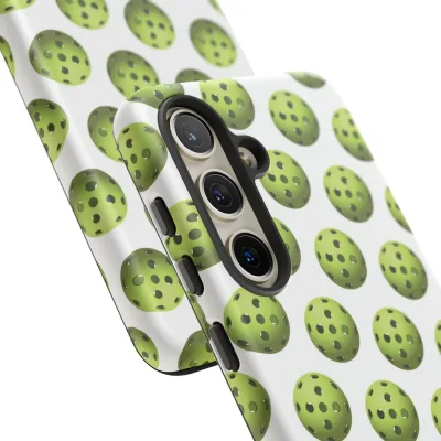 Pickleball Pattern Phone Cover (on White)