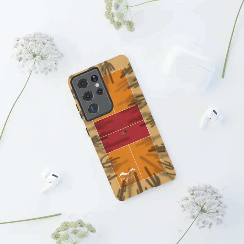 Pickleball Court Phone Cover - Southwest Saguaro Design