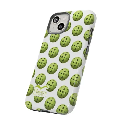 Pickleball Pattern Phone Cover (on White)