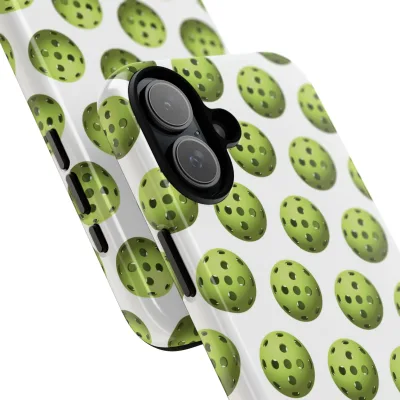 Pickleball Pattern Phone Cover (on White)