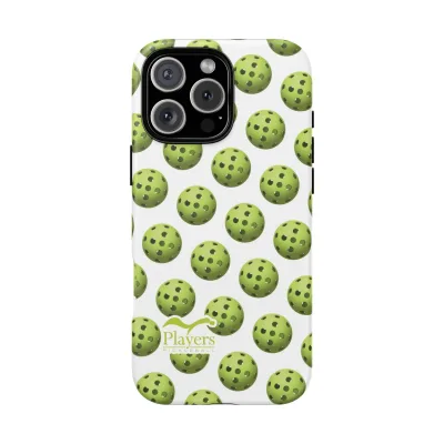 Pickleball Pattern Phone Cover (on White)
