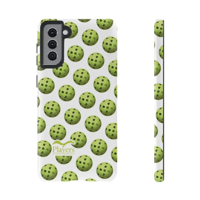 Pickleball Pattern Phone Cover (on White)