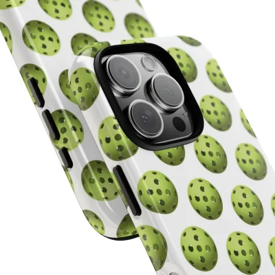 Pickleball Pattern Phone Cover (on White)