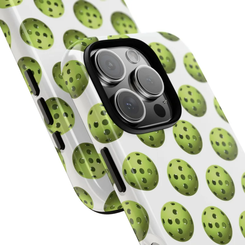 Pickleball Pattern Phone Cover (on White)