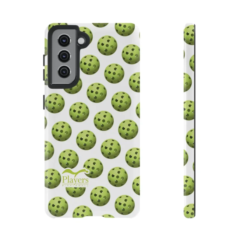 Pickleball Pattern Phone Cover (on White)