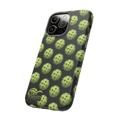 Pickleball Pattern Phone Cover (on Black)