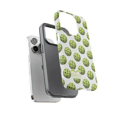 Pickleball Pattern Phone Cover (on White)