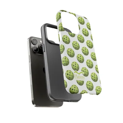 Pickleball Pattern Phone Cover (on White)