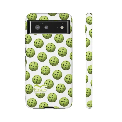 Pickleball Pattern Phone Cover (on White)